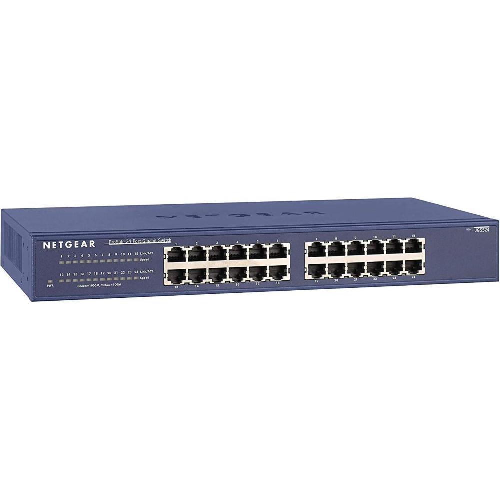 image:imageNetgear JGS524 ProSafe 24 Port Gigabit Ethernet Desktop Switch