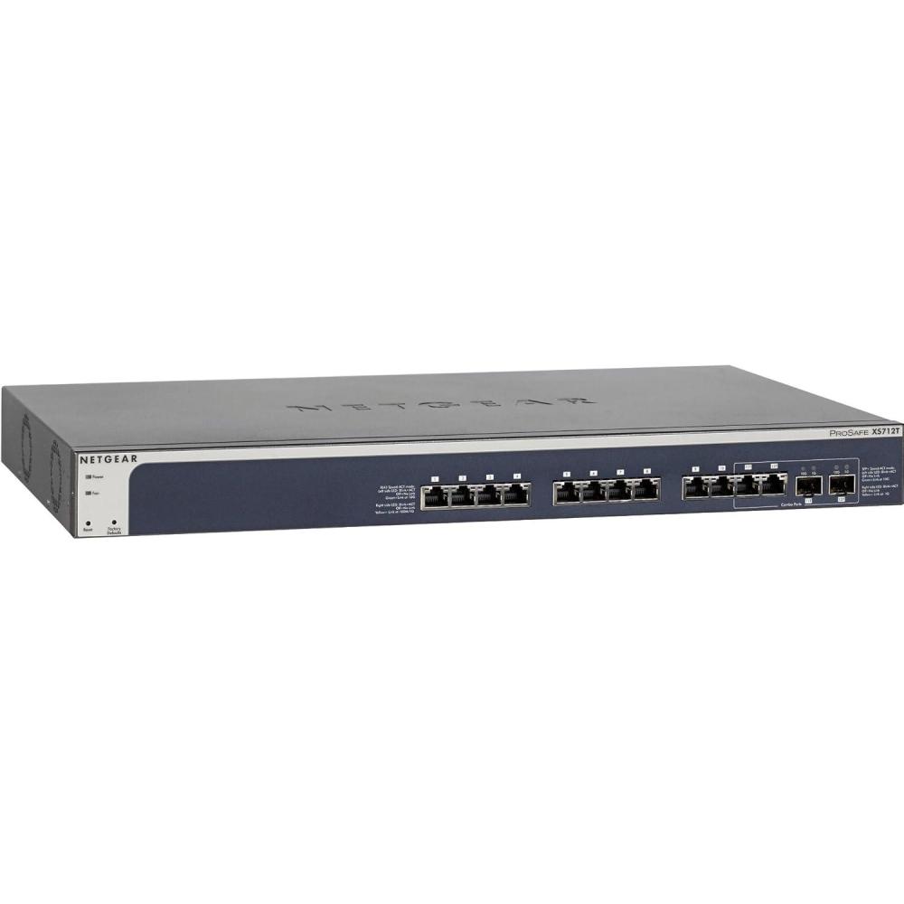 image:imageNetgear ProSafe XS712T100NES 12Port 10GBaseT Gigabit Smart Managed Switch Renewed