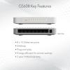 NETGEAR 8-Port Gigabit Ethernet Unmanaged Switch (GS608) – Desktop or Wall Mount, Home Network Hub, Ethernet Splitter, Silent Operation, Plug-and-Play