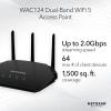 NETGEAR Wireless Desktop Access Point (WAC124) – WiFi 5 Dual-Band AC2000 Speed | 4 x 1G Ethernet Ports | Up to 64 Devices | WPA2 Security | Desktop | MU-MIMO | Supports 3 SSIDs | 802.11ac