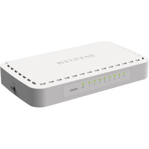 NETGEAR 8-Port Gigabit Ethernet Unmanaged Switch (GS608) – Desktop or Wall Mount, Home Network Hub, Ethernet Splitter, Silent Operation, Plug-and-Play