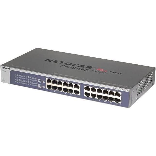 image:imageNETGEAR JGS524E200NAS 24Port Gigabit Rackmount Smart Managed Plus Switch ProSAFE Lifetime Protection JGS524E