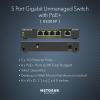 NETGEAR 5-Port Gigabit Ethernet Unmanaged PoE Switch (GS305P) – with 4 x PoE+ @ 63W, Desktop or Wall Mount (Renewed)