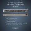 Netgear ProSafe GS752TX 52-Port Gigabit Stackable Smart Switch [S3300-52X] (Renewed)(52 port | 4xUplinks (10G))