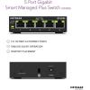 NETGEAR 5-Port Gigabit Smart Managed Plus Switch (GS305E) (Renewed)(5 port)