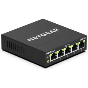 NETGEAR 5-Port Gigabit Smart Managed Plus Switch (GS305E) (Renewed)(5 port)