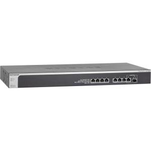 NETGEAR 8-Port 10Gig Smart Managed Plus Switch, 8x10GBASE-T, 1xSFP+, 10xSFP+, ProSAFE Lifetime Protection (XS708E)