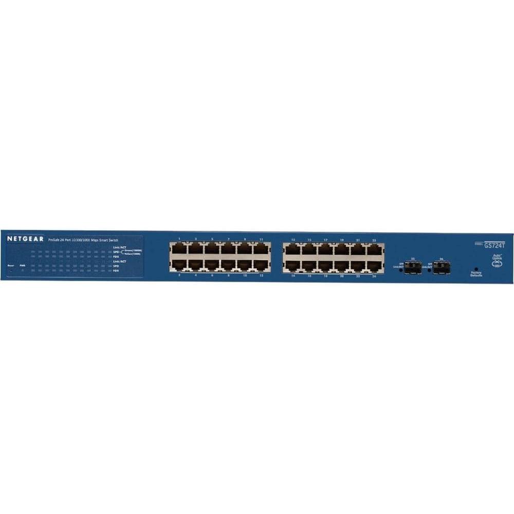 image:imageNETGEAR GS724T400NAS 24Port GIGABIT Smart Switch PROSAFE Router W 2X Dedicated SFP