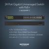 NETGEAR 24-Port Gigabit Ethernet Unmanaged PoE+ Switch (GS324PP) – with 24 x PoE+ @ 380W, Desktop or Rackmount