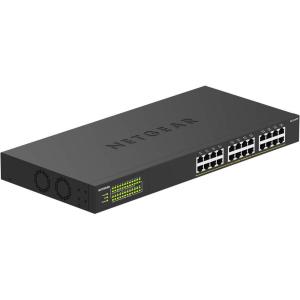 NETGEAR 24-Port Gigabit Ethernet Unmanaged PoE+ Switch (GS324PP) – with 24 x PoE+ @ 380W, Desktop or Rackmount