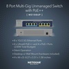 Netgear 8-Port Ultra60 PoE Multi-Gigabit Ethernet Unmanaged Network Switch (MS108UP) – with 4 x PoE++ and 4 x PoE+ @ 230W, Desktop or Wall Mount, and Limited Lifetime Protection (Renewed)