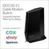 NETGEAR Nighthawk Modem Router Combo (CAX30) DOCSIS 3.1 Cable Modem and WiFi 6 Router – AX2700 2.7 Gbps – Compatible with Xfinity, Spectrum, Cox, and More – Gigabit Wireless Internet(Pack of 2)