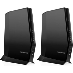 NETGEAR Nighthawk Modem Router Combo (CAX30) DOCSIS 3.1 Cable Modem and WiFi 6 Router – AX2700 2.7 Gbps – Compatible with Xfinity, Spectrum, Cox, and More – Gigabit Wireless Internet(Pack of 2)