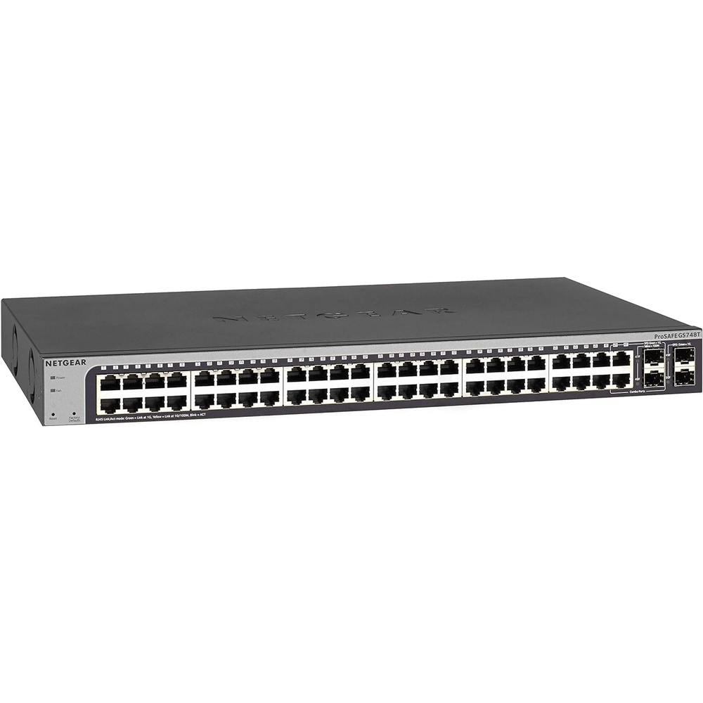 image:imageNETGEAR 48Port Gigabit Ethernet Smart Switch GS748T  Managed with 2 x 1G SFP and 2 x 1G Combo Desktop or Rack Mount and Limited Lifetime Protection