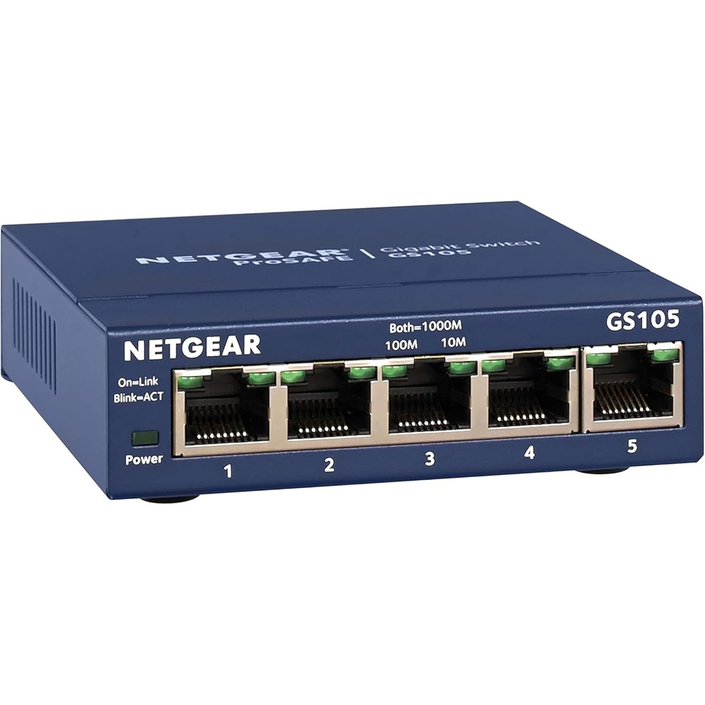 image:imageNETGEAR 5Port Gigabit Ethernet Unmanaged Switch GS105NA  Desktop or Wall Mount Pack of 85Port Pack of 8